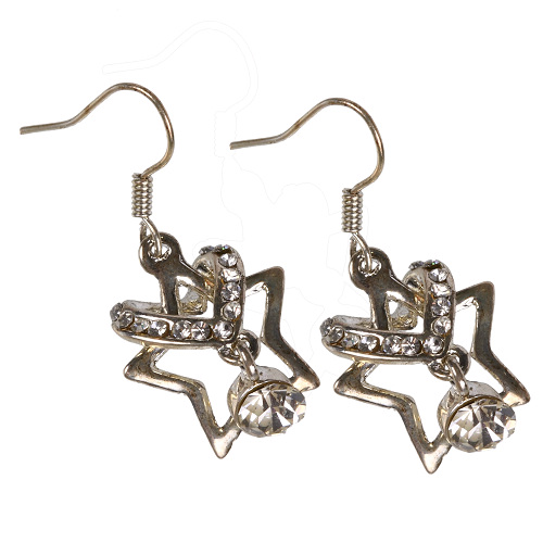 Ohrringe, Ohrhänger, Edelstahl, Strass, 5059